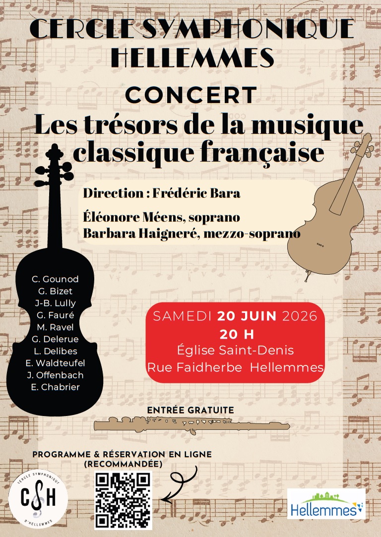 Affiche du Concert - Les trésors de la musique classique française